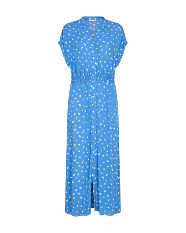 Freequent Blue Floral Dress 201569 - McMullans