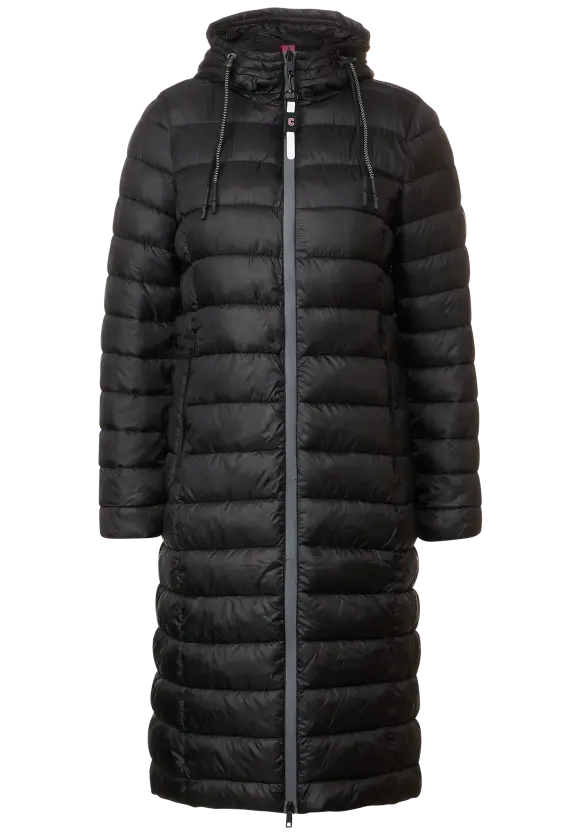Black Cecil Quilted Long Super McMullans - 100812 Coat