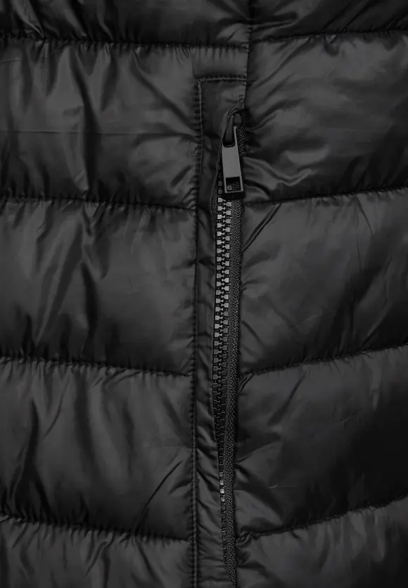 Cecil Black Super Long Quilted Coat 100812 - McMullans